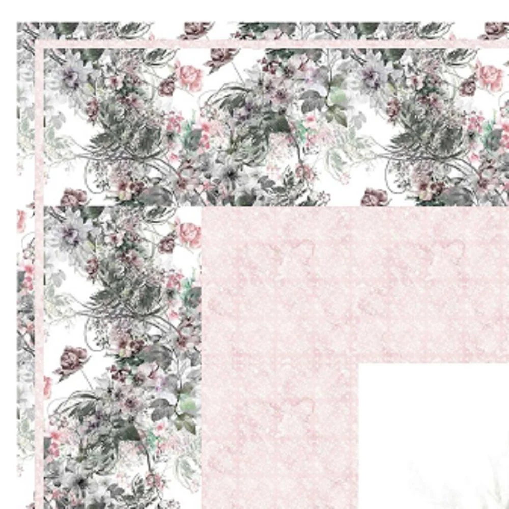 Abstract Flowers Wall Hanging 42" x 42" - Image 3