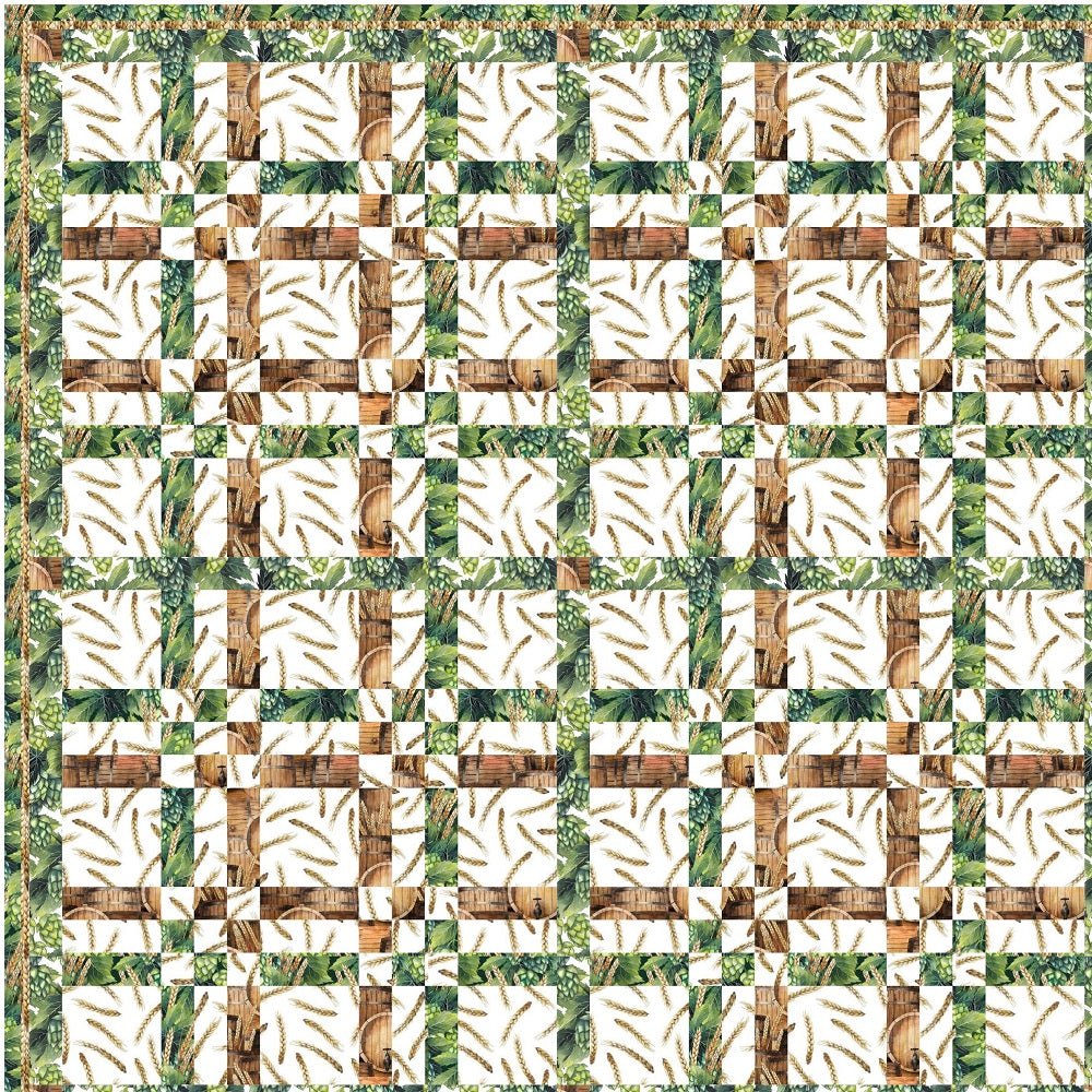 Album Quilt in Hops Quilt Kit - 65" x 81" - Image 3