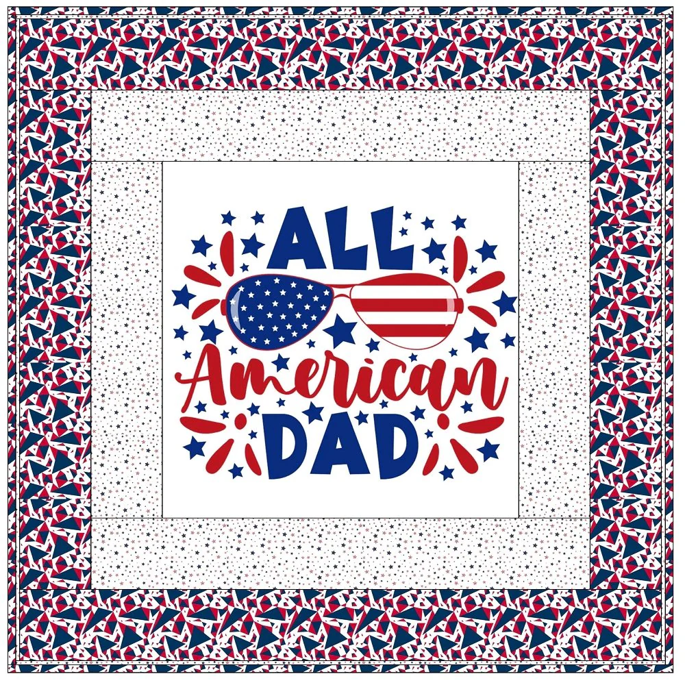 All American Dad Patriotic Wall Hanging 42" x 42" - Image 3