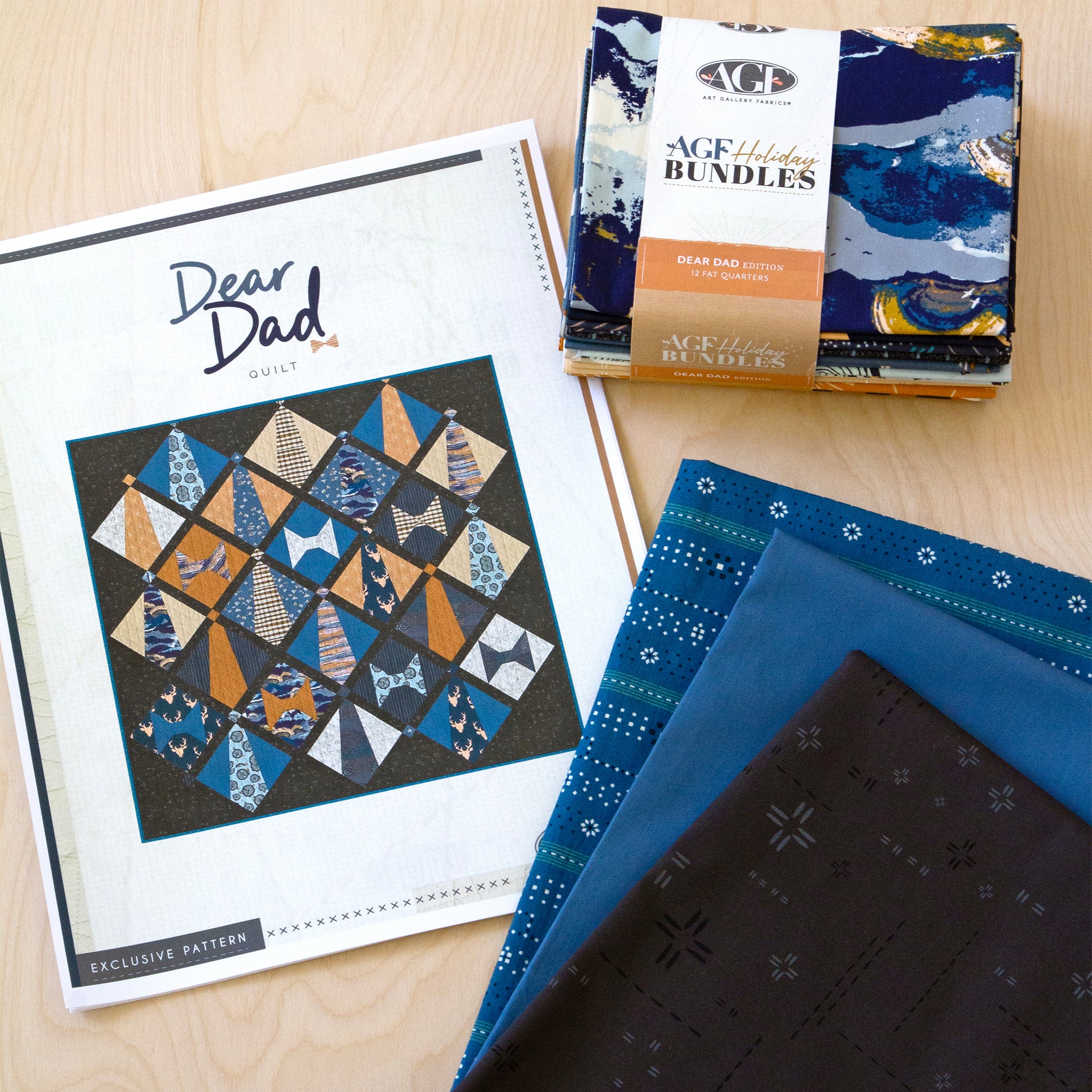 Art Gallery Dear Dad Quilt Pattern Kit - Image 10