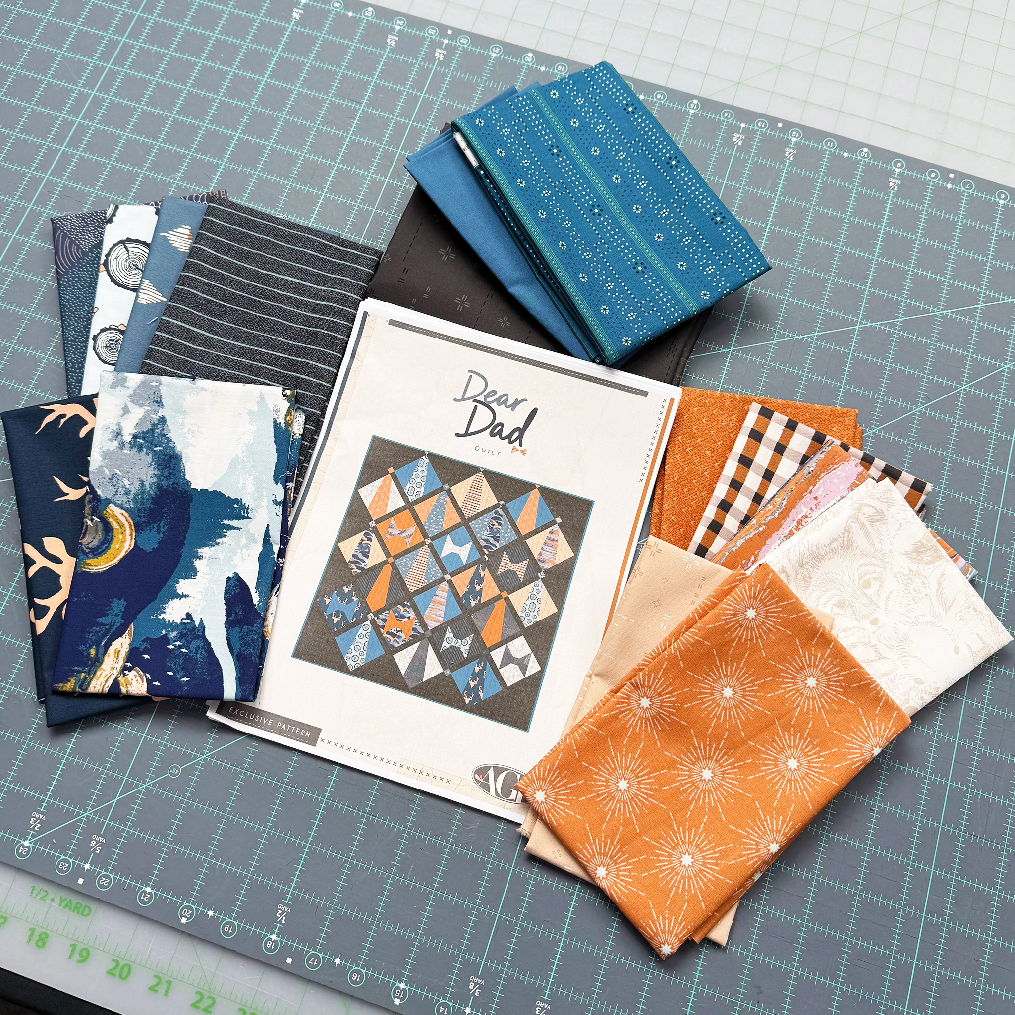 Art Gallery Dear Dad Quilt Pattern Kit - Image 5