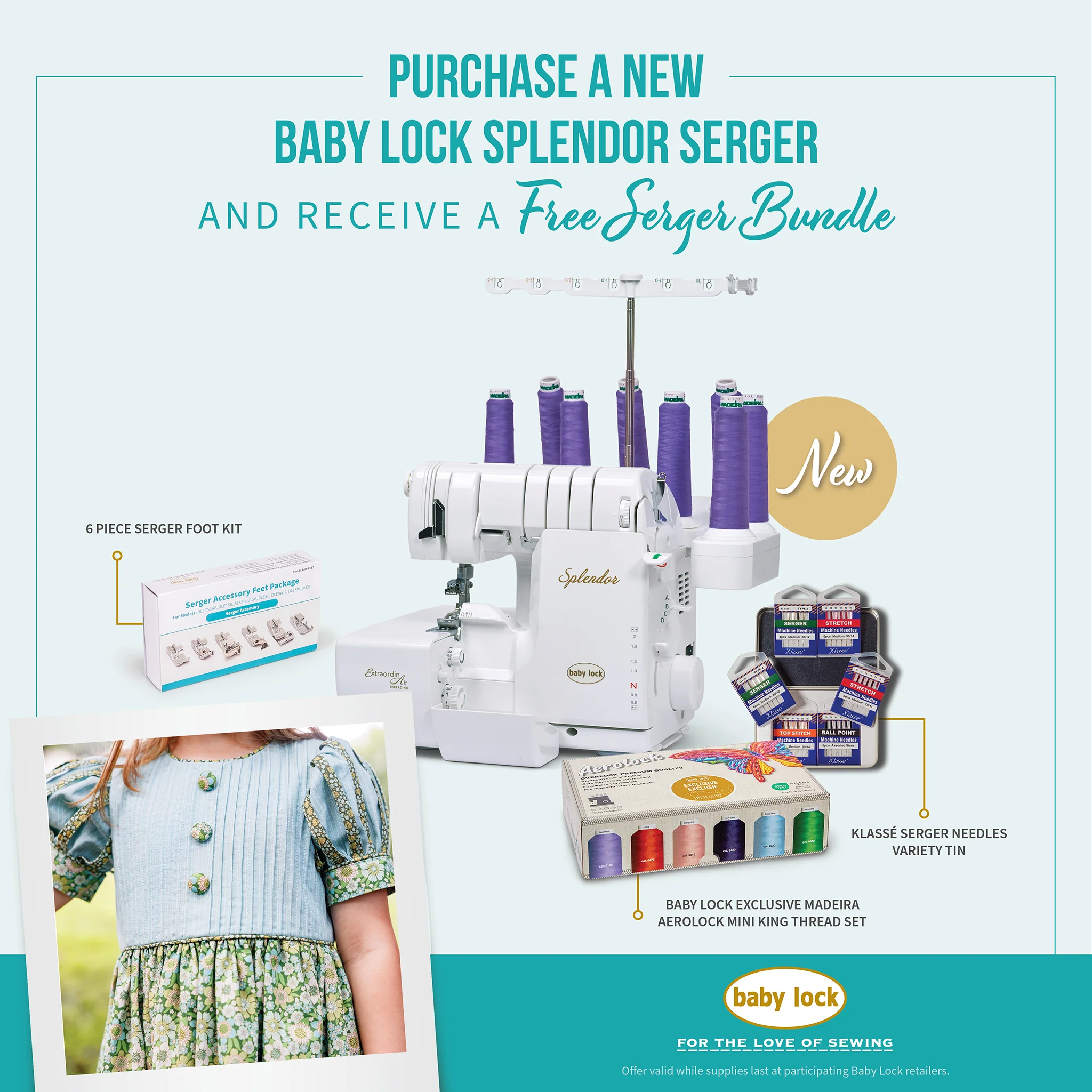 Babylock Splendor Serger & Coverstitch Combo w/ FREE Bundle - Image 3