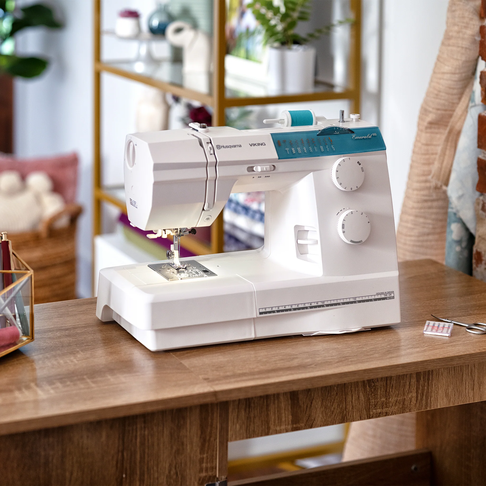 Factory Serviced Husqvarna Viking Emerald 118 Sewing Machine - Image 4