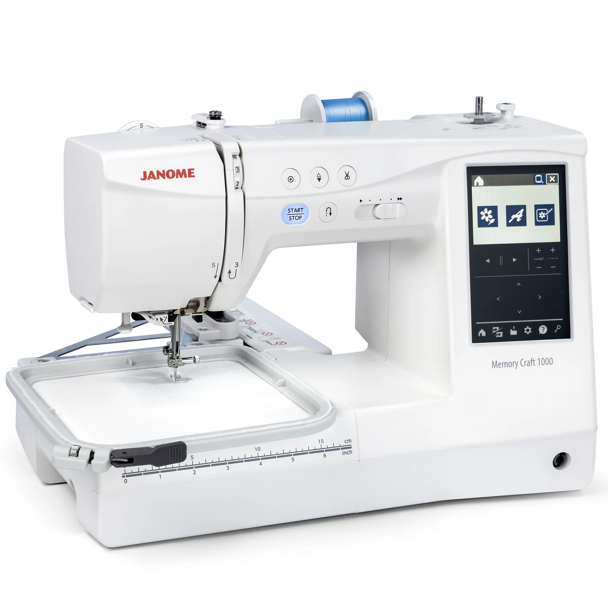 Janome Memory Craft 1000 Sewing & Embroidery Machine w/ FREE Bonus Bundle - Image 4