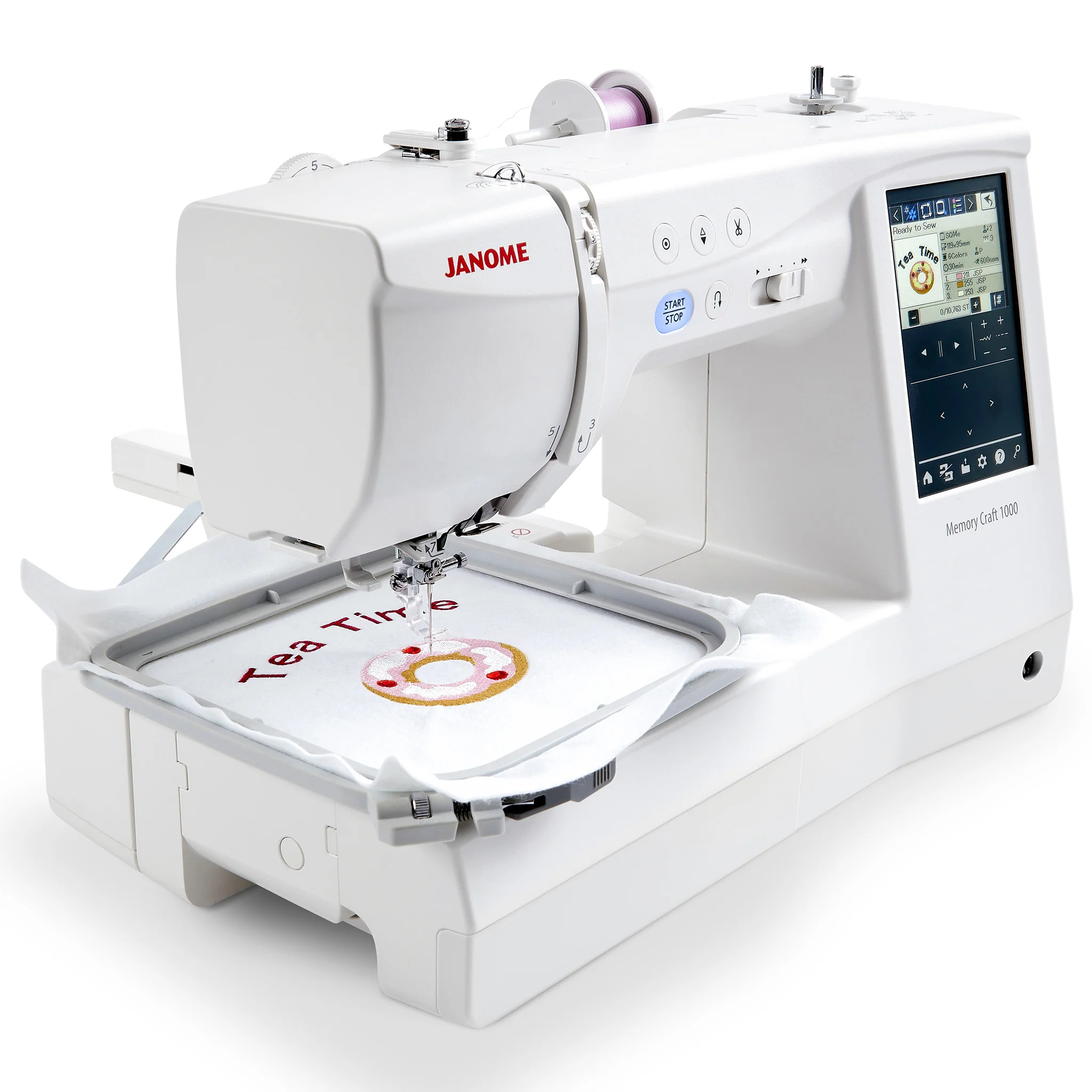 Janome Memory Craft 1000 Sewing & Embroidery Machine w/ FREE Bonus Bundle - Image 6