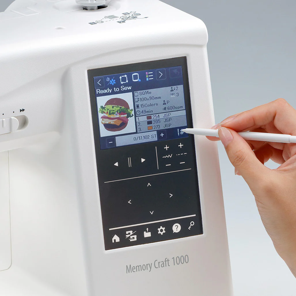 Janome Memory Craft 1000 Sewing & Embroidery Machine w/ FREE Bonus Bundle - Image 8