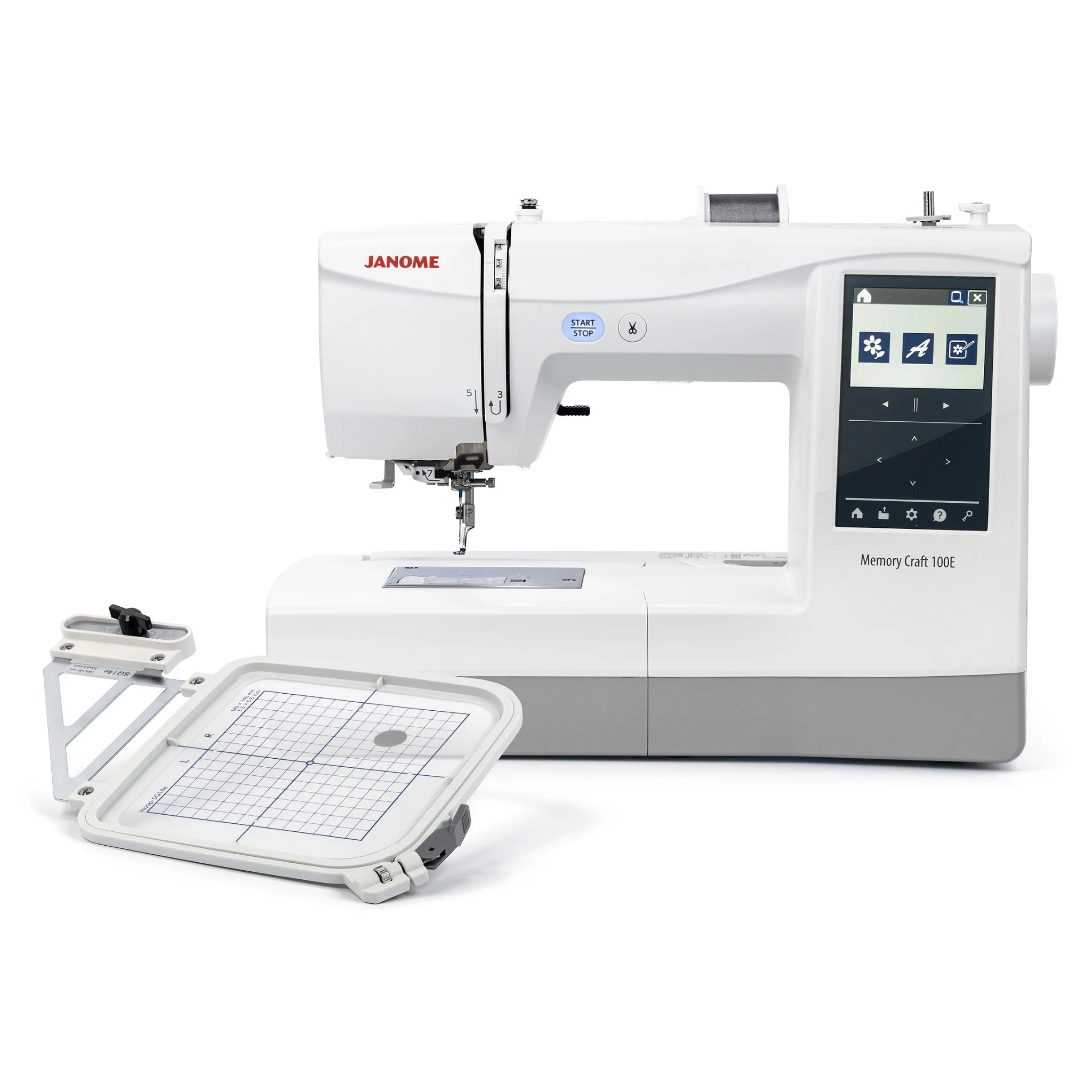 Janome Memory Craft 100E Embroidery Machine w/ FREE Bonus Bundle - Image 3