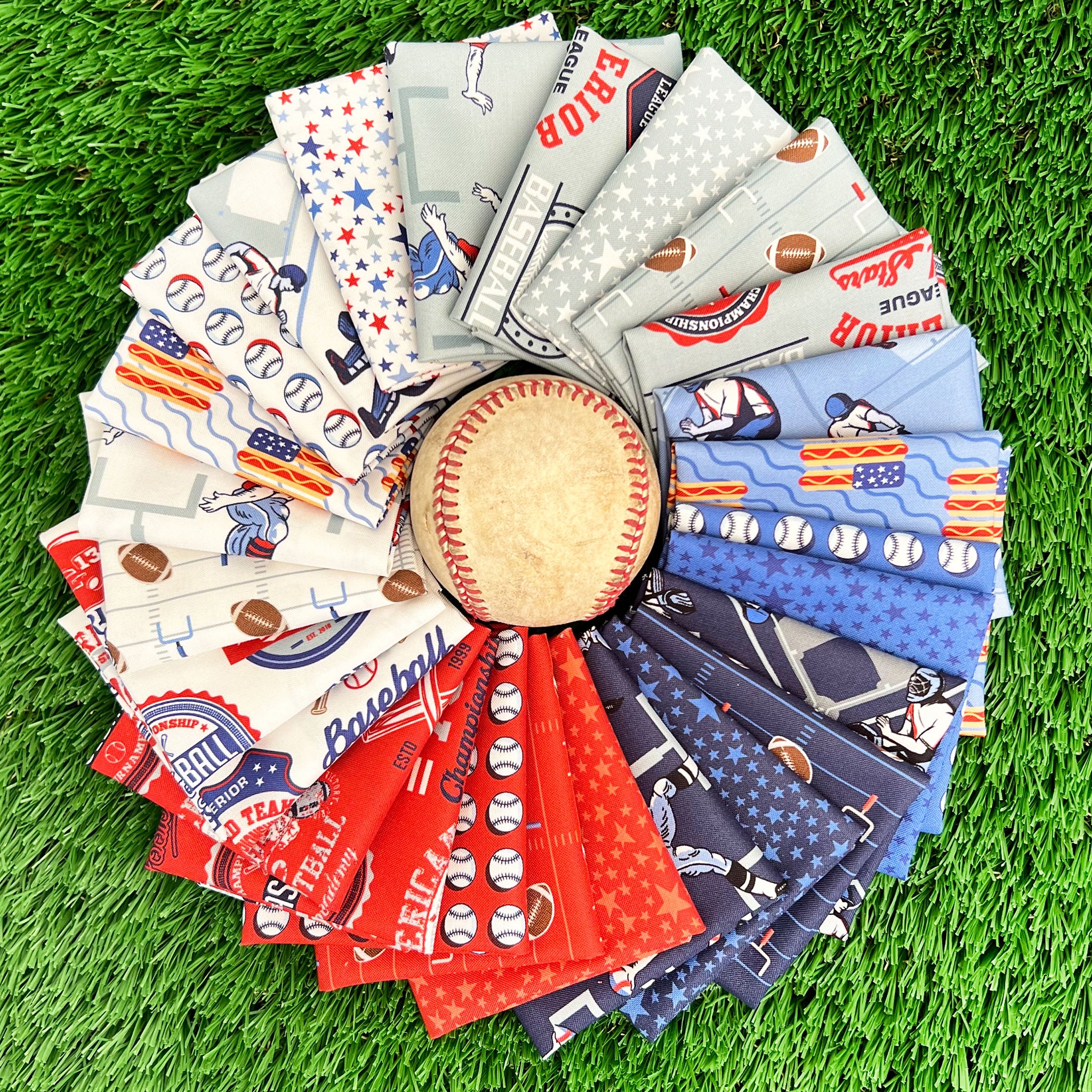 Moda, Play Ball Jelly Roll - 40pc - Image 3