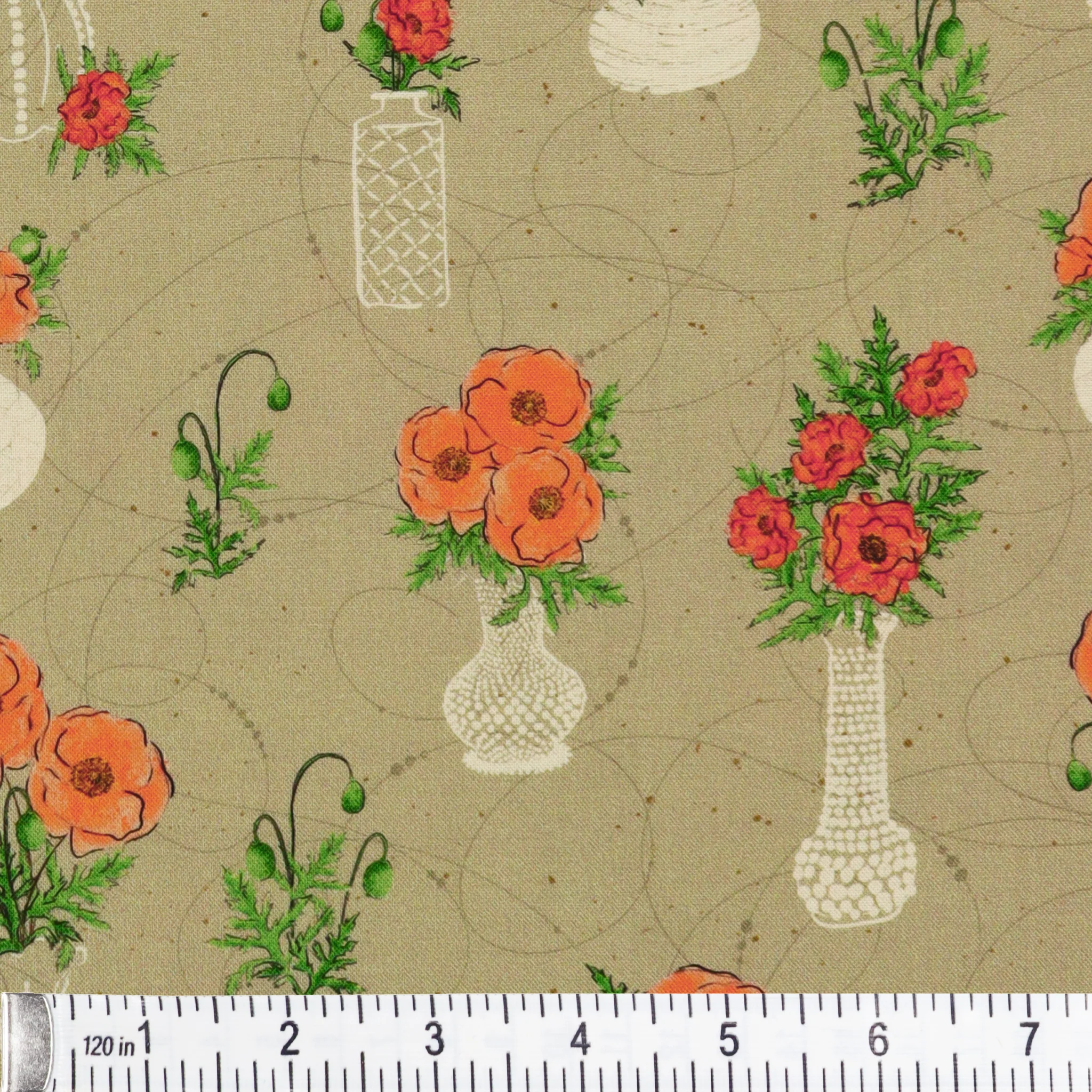 Modern Vintage: Treasured Fabric Collection - Heirloom Treasures Taupe - Image 3