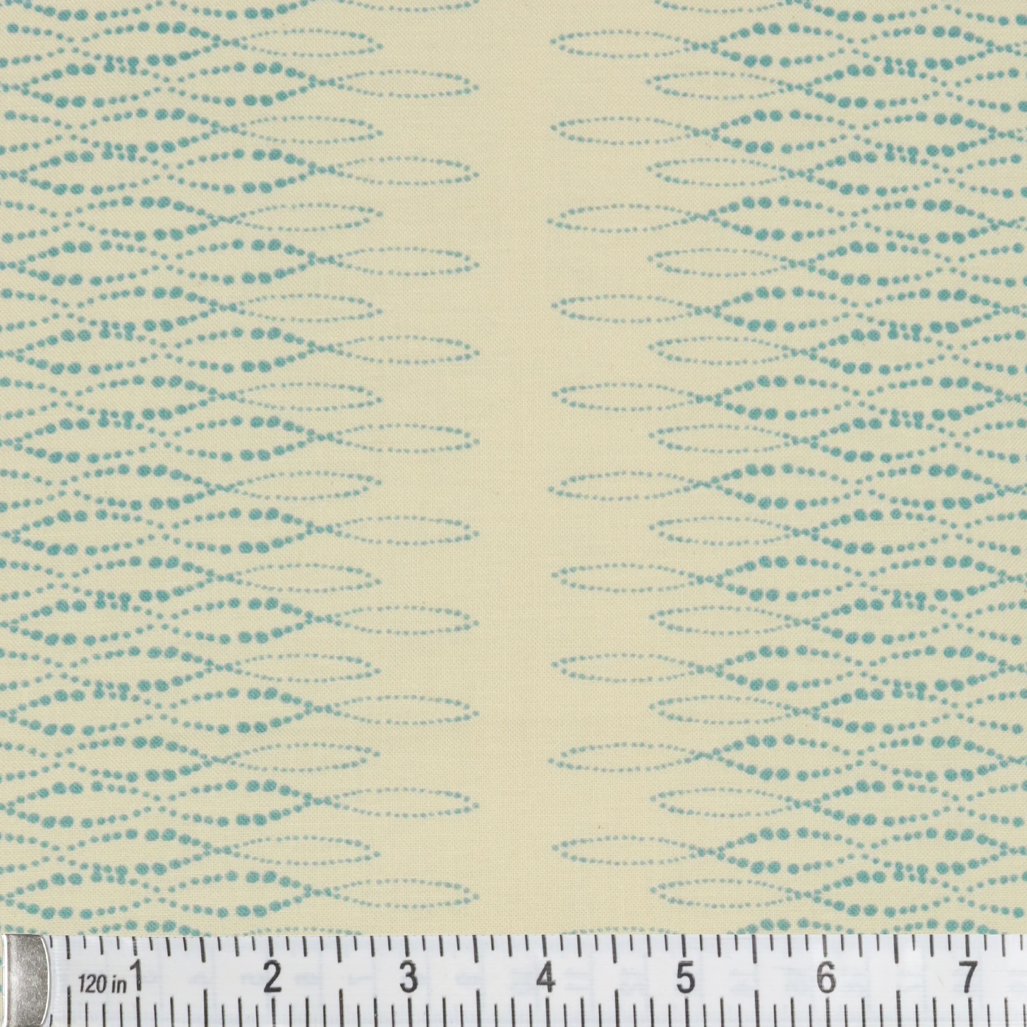 Modern Vintage: Treasured Fabric Collection - Loopy Lace Aqua - Image 3