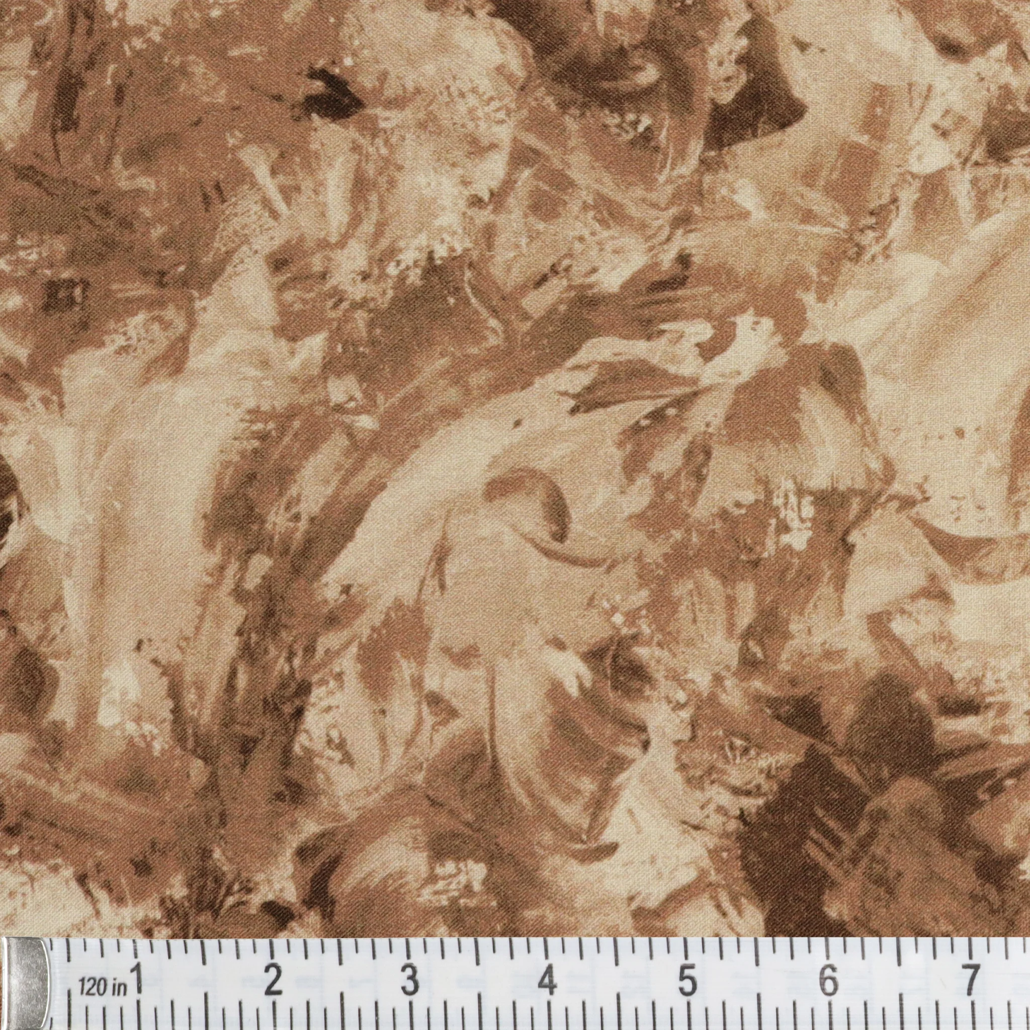 Paint Splash 108" Quilt Backing - Brown - Image 3