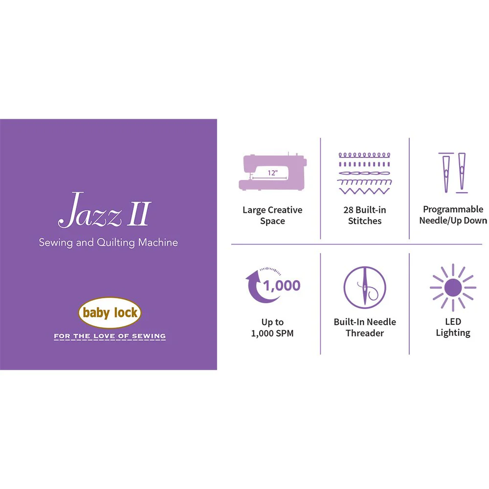 Refurbished Baby Lock Jazz 2 Sewing & Quilting Machine - Image 10