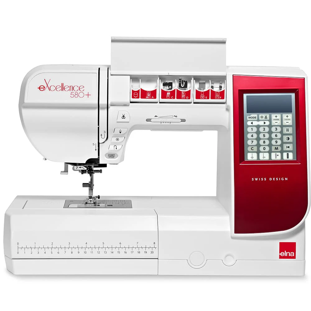 Refurbished Elna eXcellence 580+ Computerized Sewing Machine - Image 3