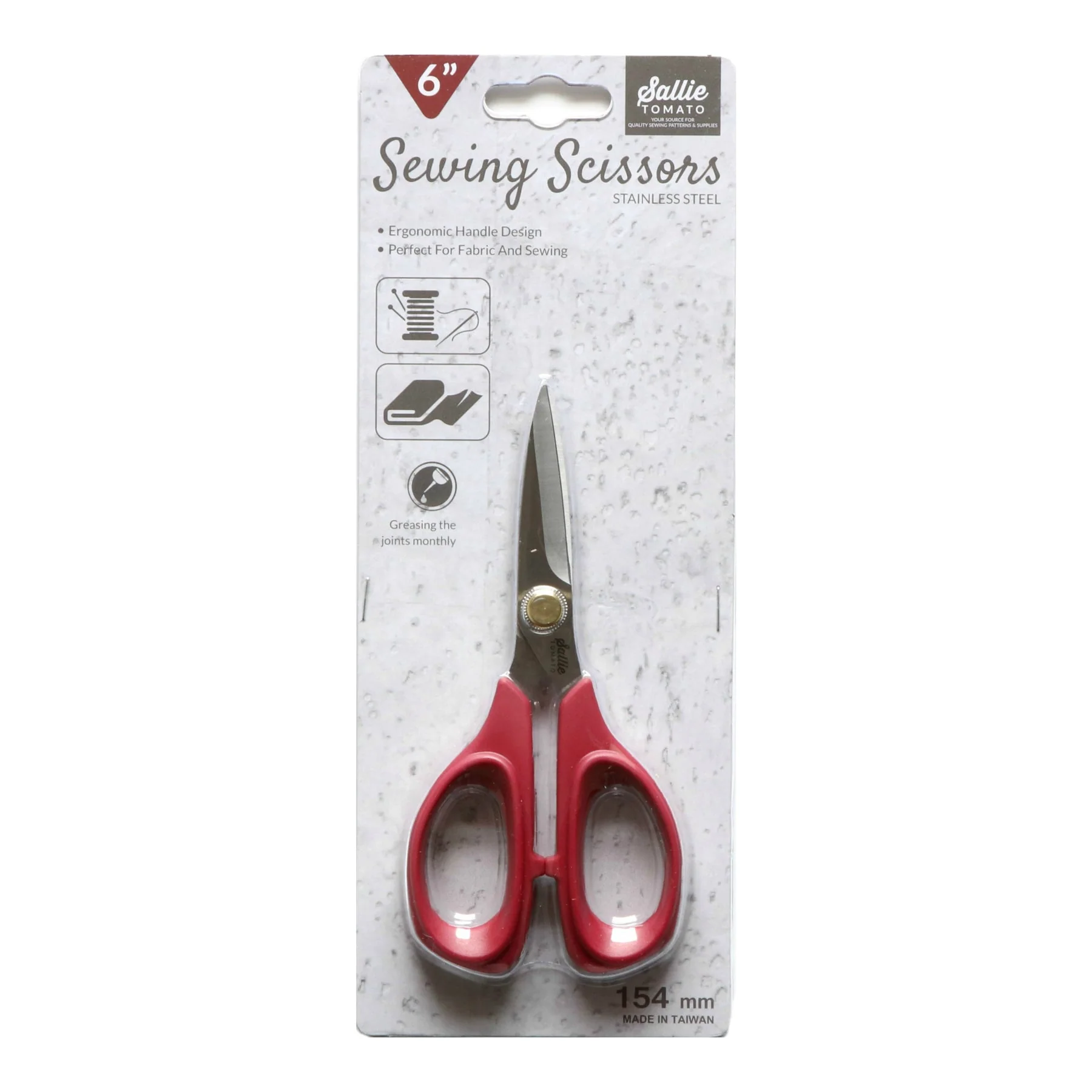 Sallie Tomato 6" Sewing Scissors - Image 3
