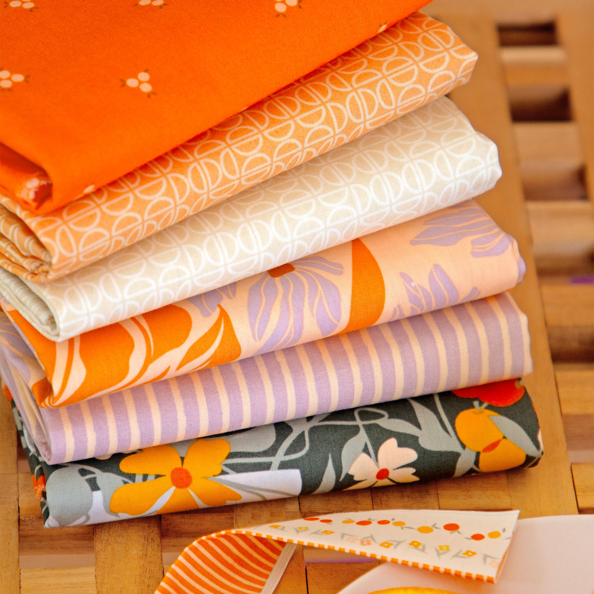 Tangerine Fabric Collection -  Bloom Burst Moonlit - Image 3