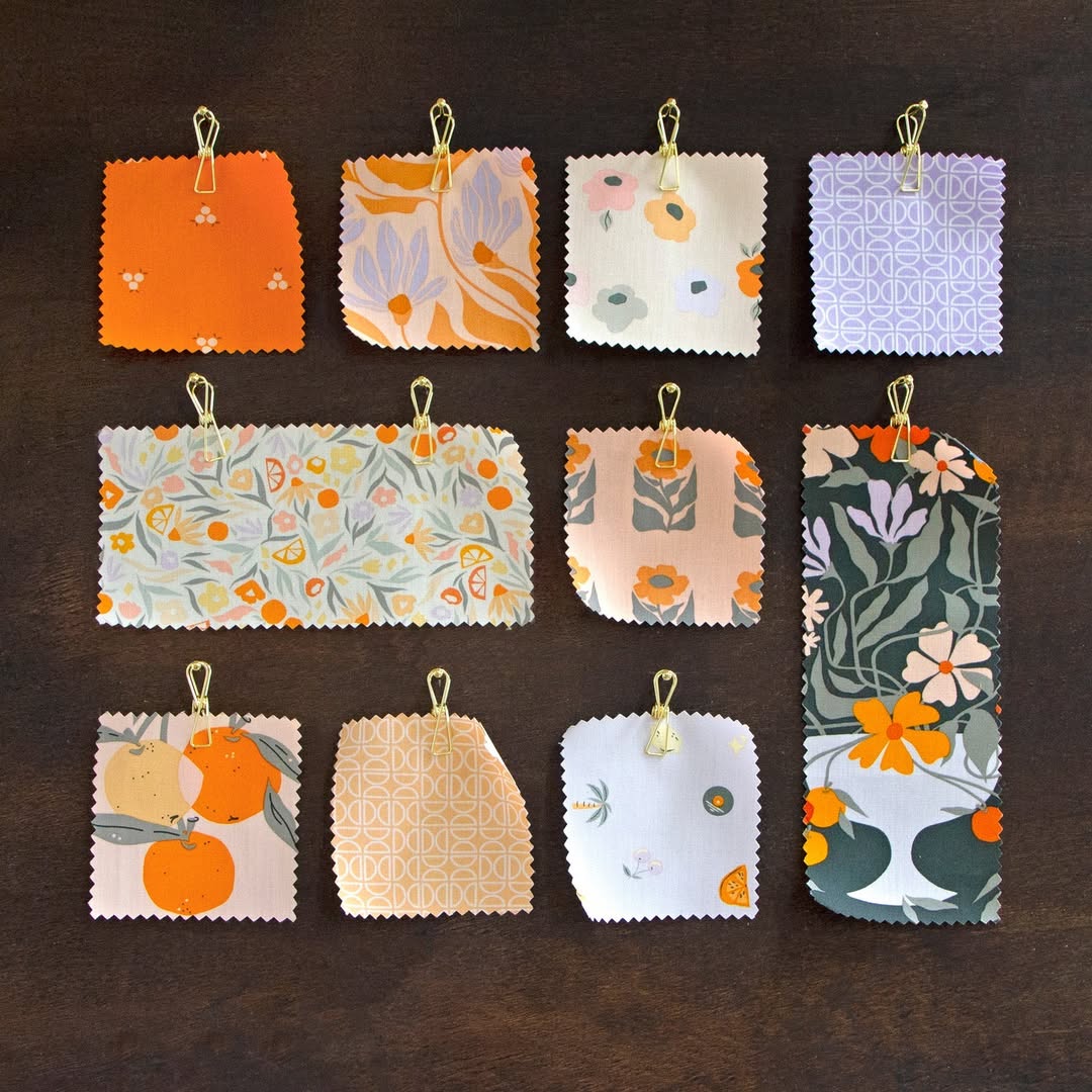 Tangerine Fabric Collection -  Bloom Burst Moonlit - Image 4