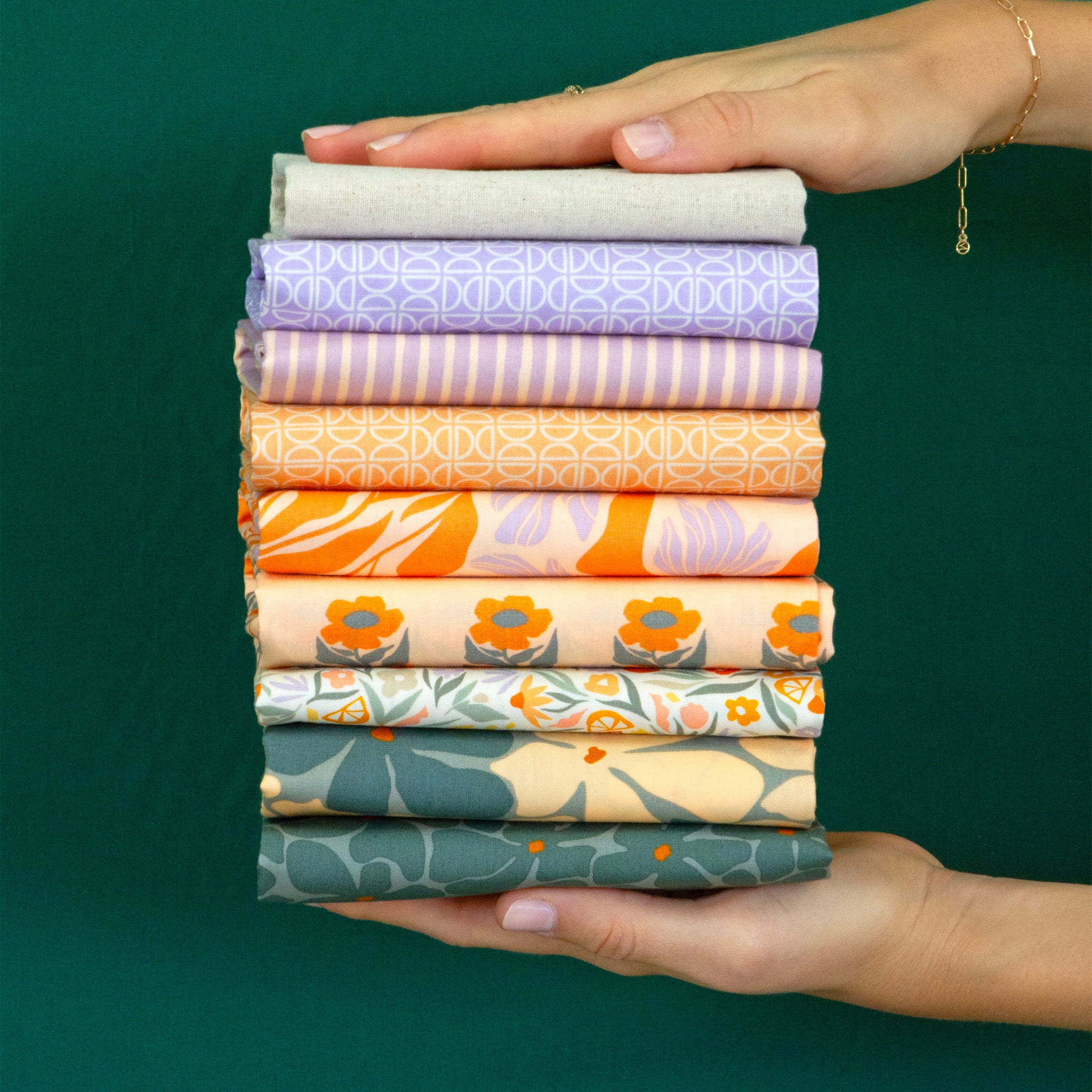 Tangerine Fabric Collection -  Bloom Burst Moonlit - Image 11