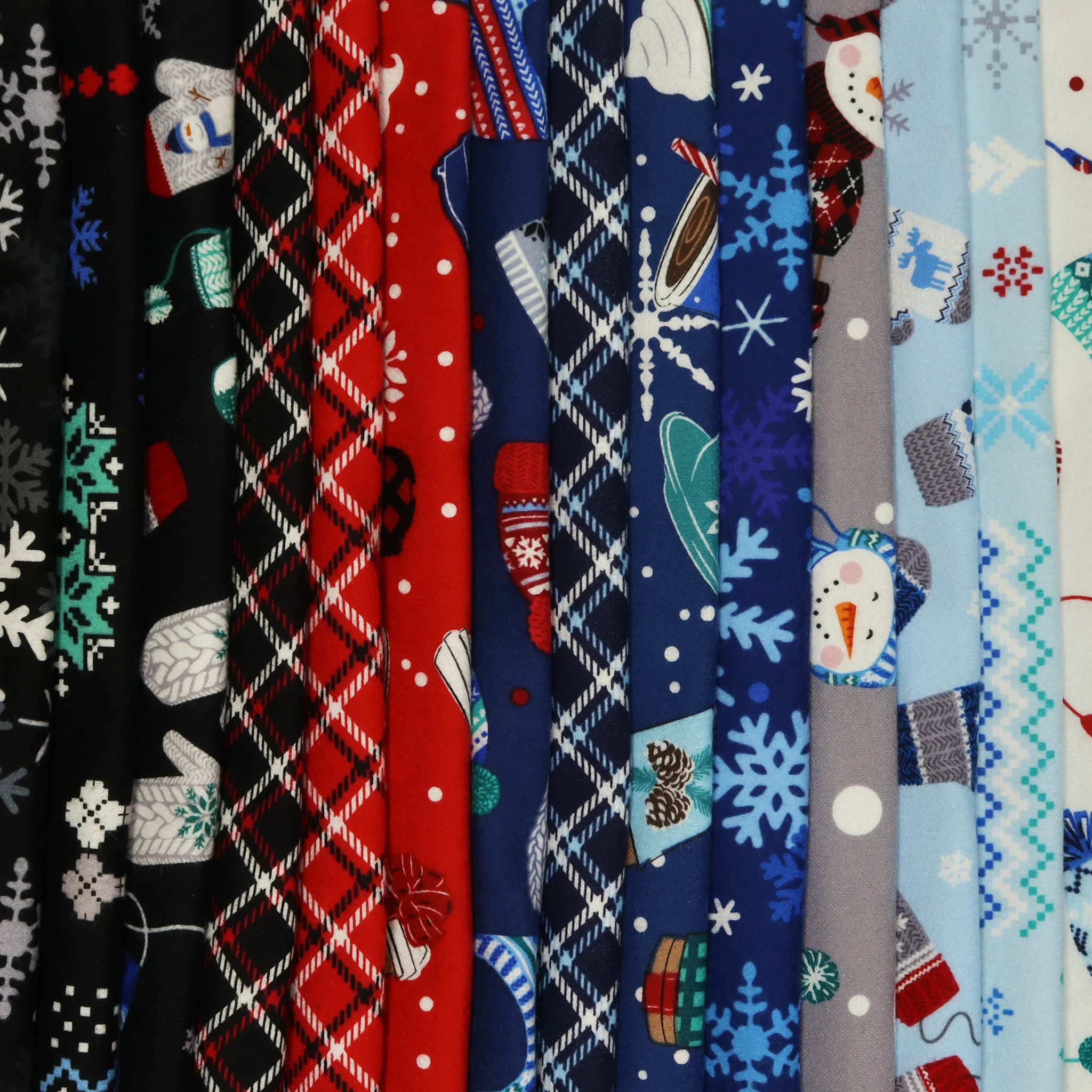 Winter Wonders Flannel Fabric Collection - Hot Cocoa Red - Image 3